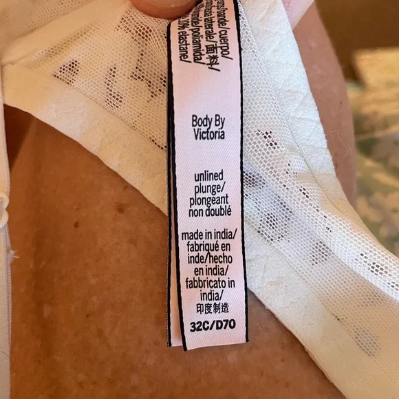 VICTORIA SECRET Cheekini fit, White Lace Pany,  XSmall, NWT - Picture 6 of 6